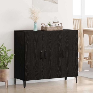 Komoda, crni hrast, 34x90x80 cm 