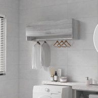 Ormar boja sivog hrasta 100x32,5x35 cm konstruirano drvo