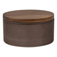 METTE DITMER DENMARK Smeđi stakleni kupaonski organizator za pamučne vatice Modest