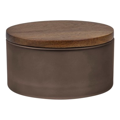 METTE DITMER DENMARK Smeđi stakleni kupaonski organizator za pamučne vatice Modest