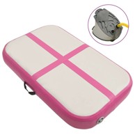 Strunjača na napuhavanje s crpkom, 60 x 100 x 20 cm, PVC, roza