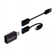 MAXCOM Bežični auto adapter MC02 Wave, crna