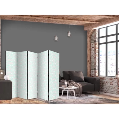 Paravan Minimalist Fish Fishes with Grey Dots Against Crystal Water 225 x 172 cm, dvostrani