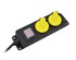 AWTOOLS Produžni kabel za radionicu crni 2 utičnice 3,0 m s uzemljenjem, prekidač IP44 3 x 1,5 mm