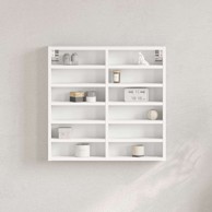 Vitrina, 60x8,5x58 cm, konstruirano drvo, bijela