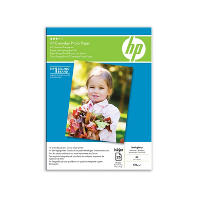 HP Foto papir Everyday Photo Paper, Glossy, A4, 25 listova, polusjajni