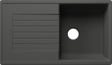 BLANCO Sudoper ZIA 5 S SILGRANIT, vulkan siva