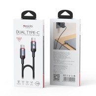 YESIDO USB-C na USB-A OTG adapter GS01, crna