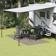 Tarp za šator 200 x 400 cm poliester, svijetlo siva