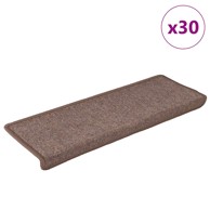 Otirači za stepenice 30 kom 65x21x4 cm smeđi
