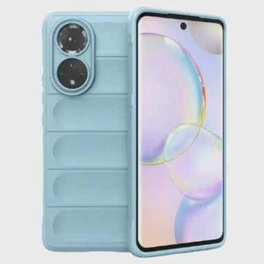 MAXMOBILE Maskica za Honor 90, TPU, tvrda zaštita Waves, svijetloplava 
