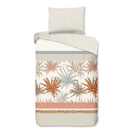 GOOD MORNING Posteljina 140x200 cm za krevet za jednu osobu od pamučnog materijala bijelo-svijetlo siva