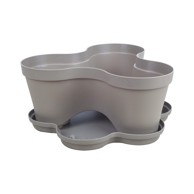 PLANA Podmetač za tegle ROMA PVC 38,5 cm antracit