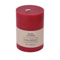 EGO DEKOR Svijeća Friendly 37 h, crvena