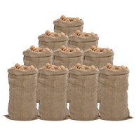 Jutene vreće, 10 kom, 65 x 135 cm, 100 % juta, 340 g/m²