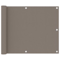 Balkonski zastor smeđe-sivi 75 x 600 cm od tkanine Oxford