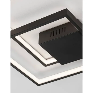 NOVA LUCE Plafonska  svjetiljka Porto NL9364035, LED 30 W, 3000 K, 2030 lm, dimm, IP20, crna