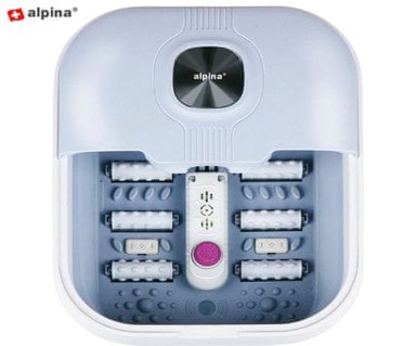 ALPINA Masažer za stopala, 8 l, 500 W, 40 x 33,5 x 21 cm, bijelo-siva
