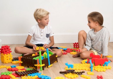 MARIOINEX Set waffle kockica: Farma, 240kom.