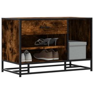 Klupa za cipele dimljeni hrast konstruirano drvo i metal