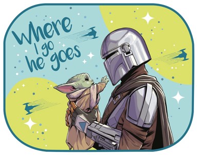 THE MANDALORIAN Zaštita od sunca za unutarnju stranu stakla 2 kom 44x35 cm 