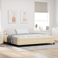 Boxspring krevet, 200x200 cm, krem