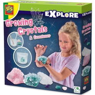 SES CREATIVE Znanstveni set, Explore Growing Crystals and Gemstones