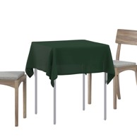Tkanina za stol 5 kom kvadratna 90 x 90 cm, tamnozelena