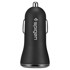 SPIGEN F27QC QC3.0 auto punjač za mobitele s 2 priključka, crni