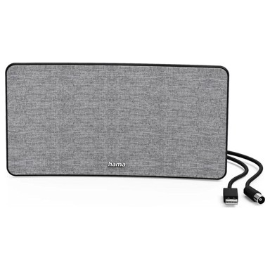 HAMA Sobna antena, DVB-T2, aktivna, siva/crna