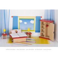 GOKI Namještaj za kućicu za lutke, spavaća soba