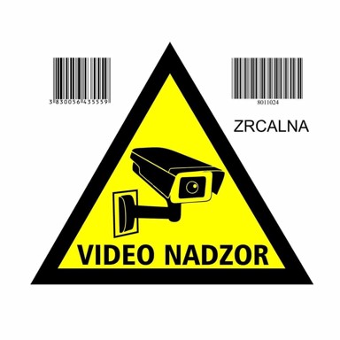 TECH TRADE Naljepnica VIDEOSURVEILLANCE A5, prozirna