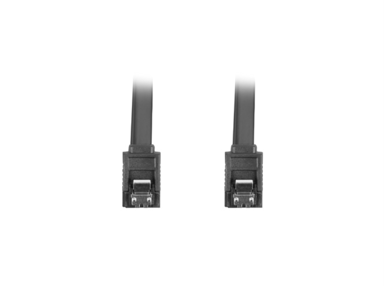 LANBERG Sata kabel data iii (6gb/s) f/f 0,3m s metalnim zasunima, crni