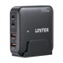 UNITEK Punjač, P1228ABK01-EU, GaN mrežni, 70W, 2x USB-C, 2x USB-A, crni