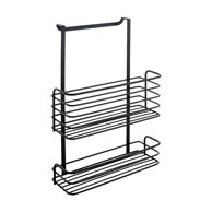 METALTEX Crna metalna viseća kuhinjska polica Galileo Lava Double