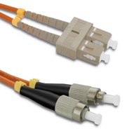QOLTEC Patch kabel svjetlovodni SC/UPC - FC/UPC multimode 50/125 OM2 duplex 5 m