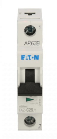 EATON Automatski osigurač 1P C 25A 15kA AC FAZ C25/1
