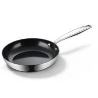 BE LIVING Tava Essential Black, 30 cm, troslojni nehrđajući čelik