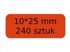 NIIMBOT Naljepnice 10 x 25 mm, 240 kom., crvene