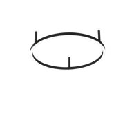 IDEAL LUX Stropna lampa Oracle ID265988, LED Slim, PL, D050 Round, 3000 K, on-off, crna