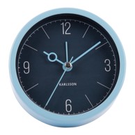 KARLSSON Budilica Monocle ø 9 cm, prirodna