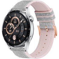 B-STRAP Glitter remen za Xiaomi Amazfit GTR Mini, silver