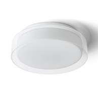 RENDL Stropna lampa, Venice LED 30, prozirno staklo/opal staklo/krom, 230V, LED, 12W, IP44, 3000K, krom