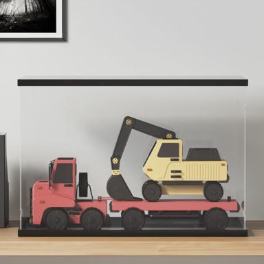 Kutija za izlaganje, 56x36x37 cm, prozirna, akril