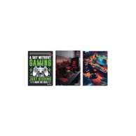 ILIJANUM Bilježnica, A4, 70 g, 52 lista, crte, Gamer