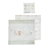 ROBA Dječja posteljina Woodland Buddies 80x80 cm, svijetlo zelena