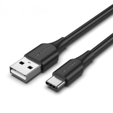 VENTION USB 2.0 A Muški to C Muški 3A Kabel, 3 m, crni