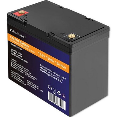 QOLTEC Baterija 53704, 12.8V, 50Ah, 640Wh, BMS