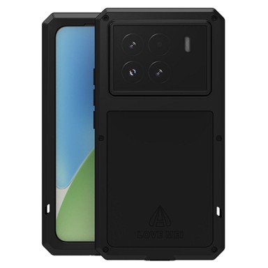 LOVE MEI Futrola za Xiaomi 15, oklopljena sa staklom, crna