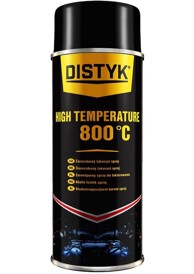 DISTYK Sprej za visoke temperature +800 °C, crni